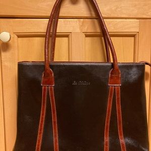 La Philipe tote black & burgundy bag